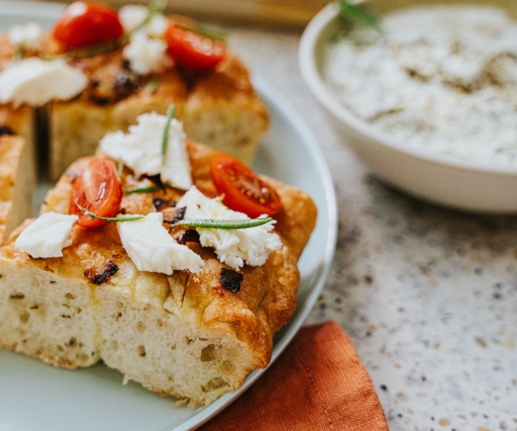 Focaccia & Herb Greek Yogurt Dip