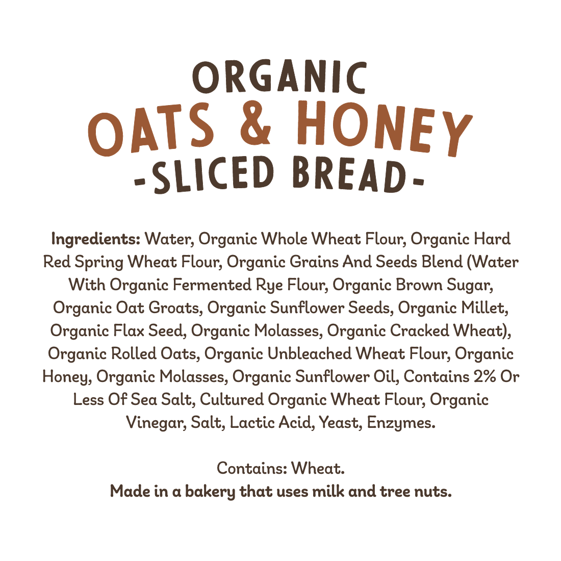 20oz Sliced Oats & Honey