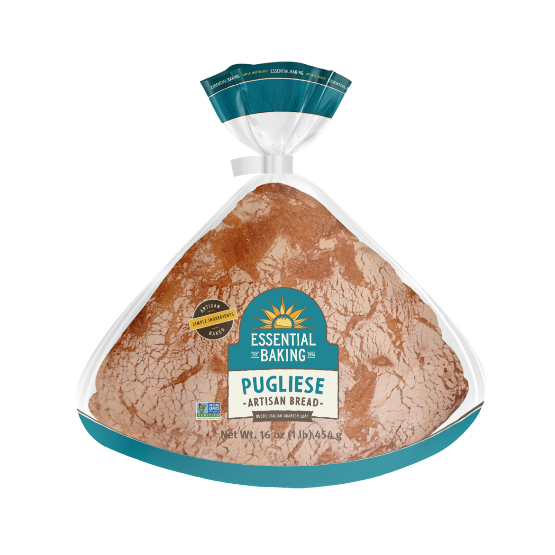 16oz Unsliced Pugliese 1/4